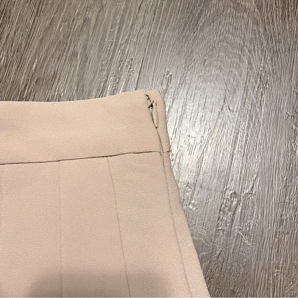 Babaton Pleated Mini Skirt in Beige - Picture 5 of 7